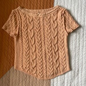 Free people short sleeve sweater